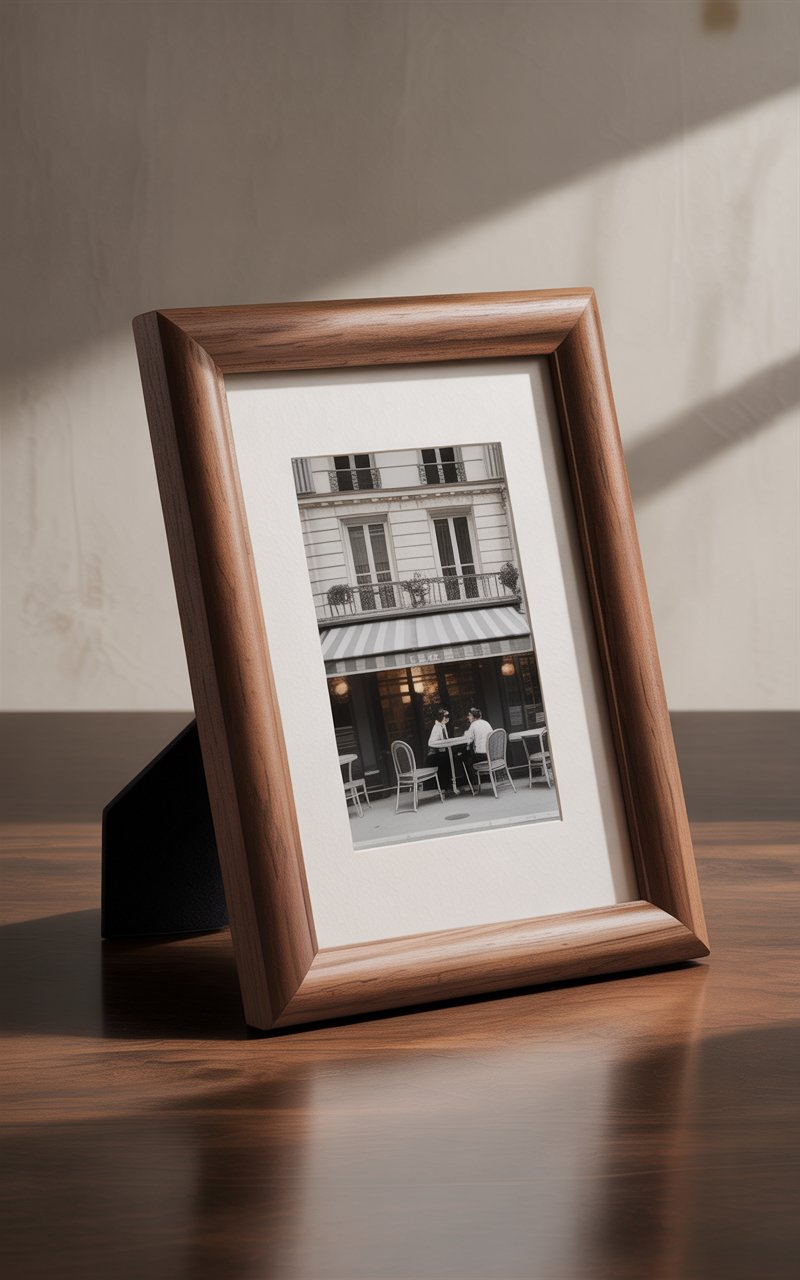 Porta fotos de escritorio