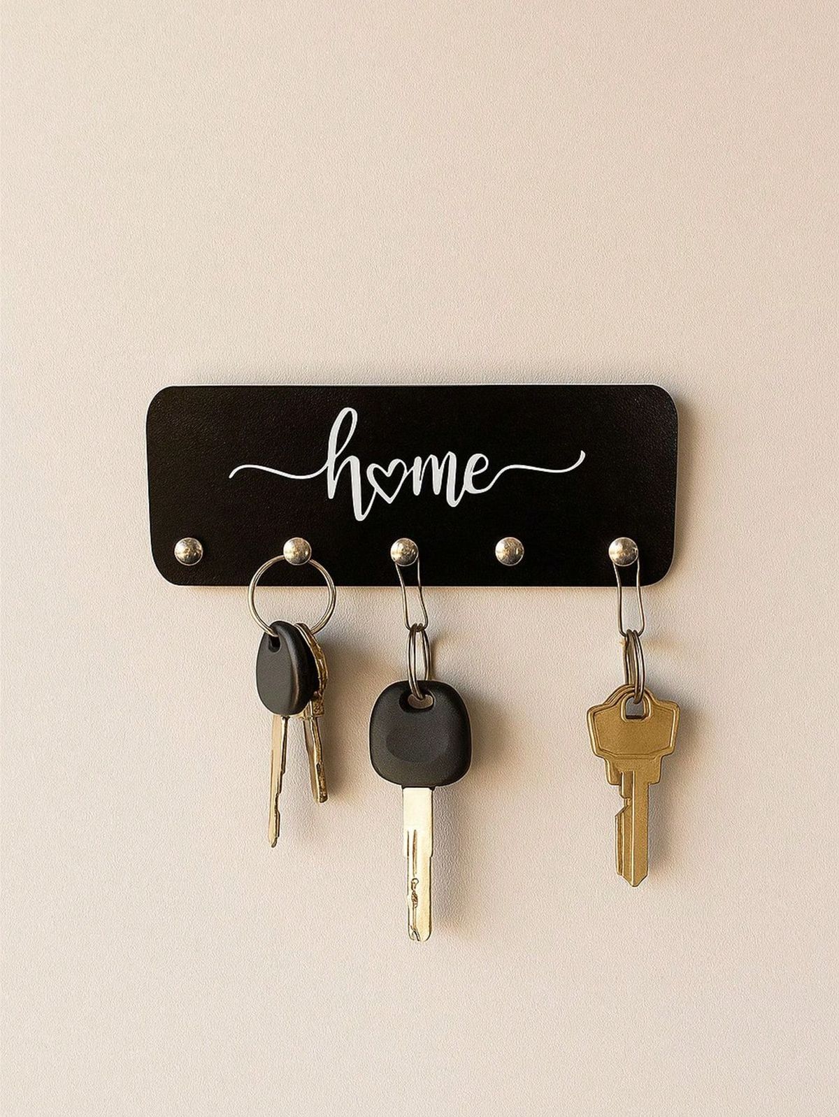Portallaves minimalista con 4 ganchos